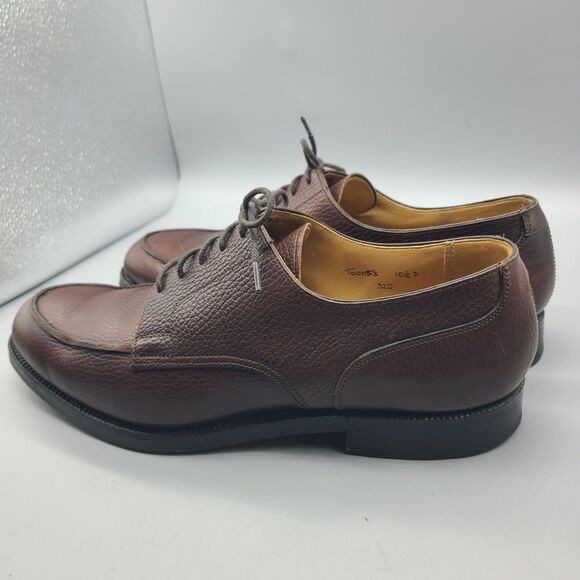 Peal & Co Brooks Brothers shoes Brown Grain Leather Split Toe Derby  Mens 10.5 main image 11